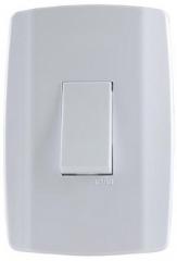 INT 1 TECLA 4X2 SLIM BRANCA SIMPLES REF 8017