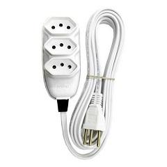 EXTENSAO  3 MTS TRIPLA 2P+T CABO PP 17991 SM