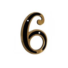 NUMERO P/RESIDENCIA 6 DOURADO CARTELA