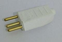 PINO MACHO BIP 2P+T 10A BRANCO REF1064