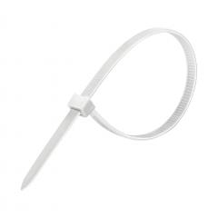 ABRACADEIRA NYLON BRANCA 3.5MMX140MM PT/100 REF 1302
