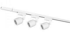 KIT TRILHO LED 3X6W BRANCO 1M/TRILHO 6500K LUZ BRANCA