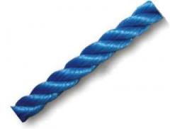 CORDA PE NYLON TORCIDA AZUL 06MM ROLO COM APROX 4KG
