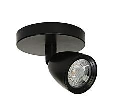 SPOT LED 4W DIRECT MR16 BASE CIRCULAR PRETO 6500K LUZ FRIA