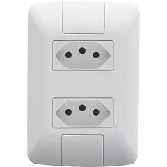 TOMADA DUPLA 2P+T 4X2 20A ARIA BRANCA REF 57241066