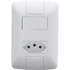 INT 1 TECLA + TOM 2P+T 4X2 ARIA BRANCA REF 57241064