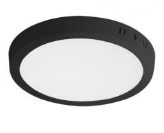 PAINEL LED SOBREPOR 24W RED 28,5CMX28,5CM PRETO 6500K LUZ FRIA