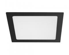 PAINEL LED EMBUTIR 18W QUAD 22CMX22CM PRETO 6500K LUZ FRIA