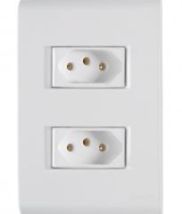 TOMADA DUPLA 2P+T 4X2 20A LIZ BRANCA REF 57170266