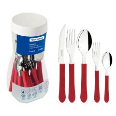 FAQUEIRO ACO INOX 20PCS LEME VERM SORTIDOS REF23198718