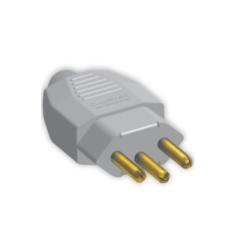 PINO MACHO BIP 2P+T 20A CINZA REF1061