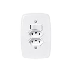 INT 1 TECLA + 2 TOM 2P+T 4X2 10A IDEALE BRANCO REF 4210