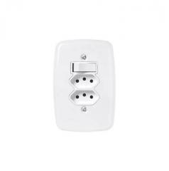 INT 1 TECLA + 2 TOM 2P+T 4X2 20A IDEALE BRANCO REF 4211