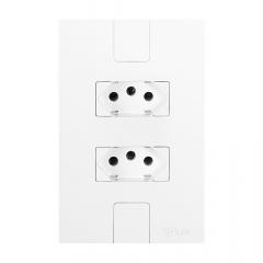 TOMADA DUPLA 2P+T 4X2 20A CAPRICE BRANCA REF 5214