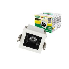 SPOT EMBUTIR LUZ PONTUAL ARCH  2W BR/PR 2700K