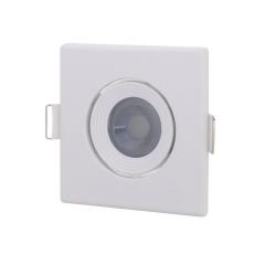 SPOT EMBUTIR LED  6W QUADRADO 8,5X8,5CM MR11 6000K LUZ FRIA
