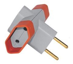 PINO T 3 SAIDAS BIP 10A CINZA REF 1041